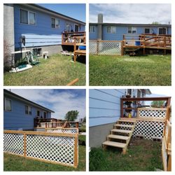 Home Fix 406 - Built a nice dog run for this customer off the side of her porch.
