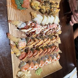 Several different delicious rolls to choose from lunch