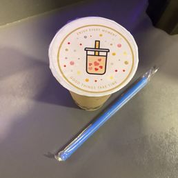 Milk tea, double brown sugar tapioca pearls. Milk tea, double brown sugar tapioca pearls.