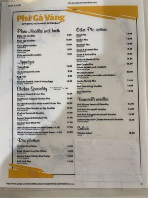 Menu photo 6 Pho Ga Vang Falls Church, VA Menu photo 6 Pho Ga Vang Falls Church, VA