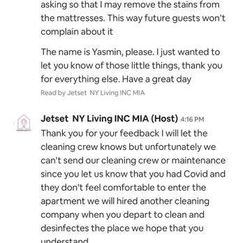Jet Set Ny Living - I can wear a mask and stay in their apartment but they can't. If it's not good for them then it most certainly is not good for us - Vacation Rentals Near Me Jet Set Ny Living - I can wear a mask and stay in their apartment but they can't. If it's not good for them then it most certainly is not good for us - Vacation Rentals Near Me