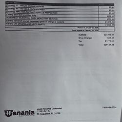Hanania Auto Group - $29,000 for an engine and labor?