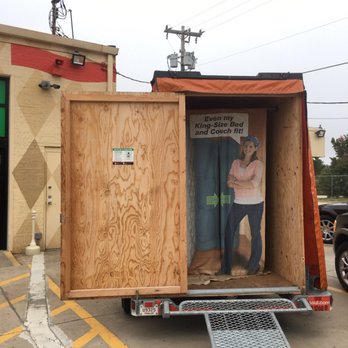 U-Haul - Small, basic trailer display outside. - Towing Near Me - Charlotte, North Carolina U-Haul - Small, basic trailer display outside. - Towing Near Me - Charlotte, North Carolina