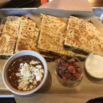 Rocket Taco - Beef quesadilla + happy hour guacamole and pico with chips, and nachos. Six stars! - Tacos Near Me - Seattle, Washington