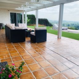 Restored and repaired Saltillo tiles Restored and repaired Saltillo tiles