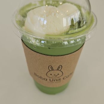 Boba Unit Cafe - White Rabbit Matcha Latte! Sooo good with an extra scoop of White Rabbit ice cream! - Bubble Tea Near Me - Roseville, California Boba Unit Cafe - White Rabbit Matcha Latte! Sooo good with an extra scoop of White Rabbit ice cream! - Bubble Tea Near Me - Roseville, California