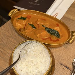 Fish Moilee Masala w/ rice (Sea Bass Curry) Fish Moilee Masala w/ rice (Sea Bass Curry)