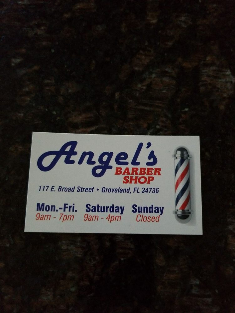 Angel's Barber Shop Logo