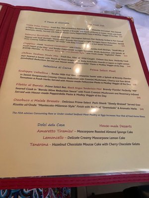 Menu photo 3 Osteria Rustica Bunnell, FL