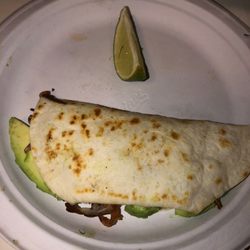 The Taco Stand -Riverview - Quesadillas- cheese, I added my own avacado
