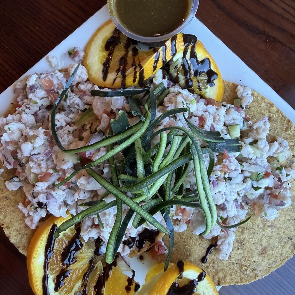 Puerto Vallarta - Ceviche De Camaron Tostada - Mexican Near Me - Morgan Hill, California Puerto Vallarta - Ceviche De Camaron Tostada - Mexican Near Me - Morgan Hill, California