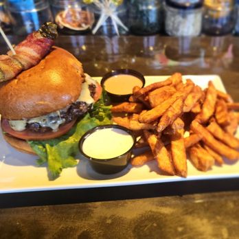 Colton's Social House - Firehouse burger with beer battered fries - New American Near Me - Clovis, California