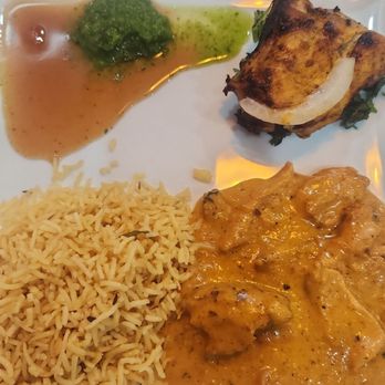 Indian Flavors Cuisine - Chicken Makhani,  Tandoori Chicken and Rice - Indian Near Me - Lodi, California