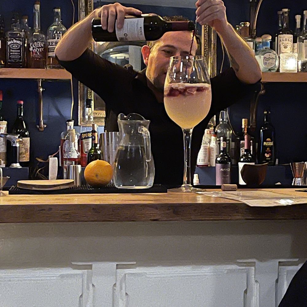 Palermo NYC Argentinian Bistro - Tinto de Verano - Yolo Glass (and one tremendous bartender / server) - Argentine Near Me - New York, New York Palermo NYC Argentinian Bistro - Tinto de Verano - Yolo Glass (and one tremendous bartender / server) - Argentine Near Me - New York, New York