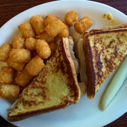 Monte Cristo with tater tots Monte Cristo with tater tots