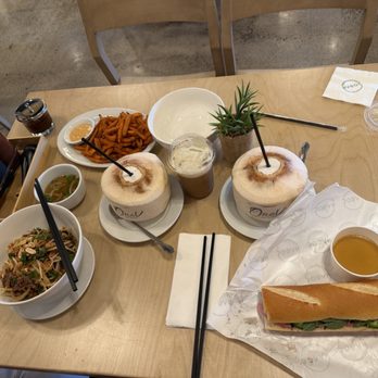 OneV Pho Bistro - Sweet Potato Fries Pho Bo Tron Sate Nuoc Dua Trai/Fresh Coconut and Banh Mi Pho - Vietnamese Near Me - Garden Grove, California OneV Pho Bistro - Sweet Potato Fries Pho Bo Tron Sate Nuoc Dua Trai/Fresh Coconut and Banh Mi Pho - Vietnamese Near Me - Garden Grove, California