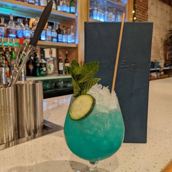 The Well - Scuba Steve: a cucumber mint rendition of a mule - Tapas/Small Plates Near Me - Pensacola, Florida The Well - Scuba Steve: a cucumber mint rendition of a mule - Tapas/Small Plates Near Me - Pensacola, Florida