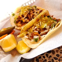 Absolutely exquisite chicken tacos - I had to get more to take with me they were so good.