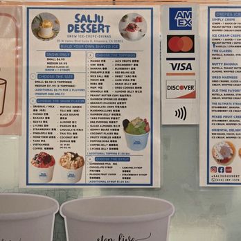 Salju Dessert - Menu - Desserts Near Me - Alhambra, California Salju Dessert - Menu - Desserts Near Me - Alhambra, California