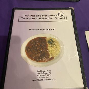 Chef Alisah's - Menu - Mediterranean Near Me - Tucson, Arizona