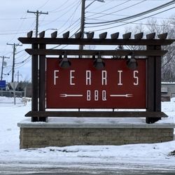Ferris BBQ - Signage on the road