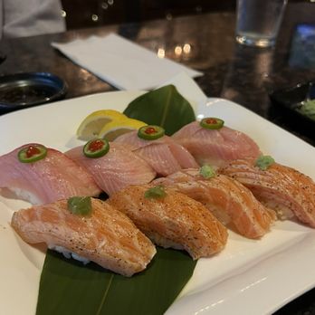 Sushi Street - Seared Salmon Nigiri and Hamachi Nigiri - Sushi Bars Near Me - Keller, Texas