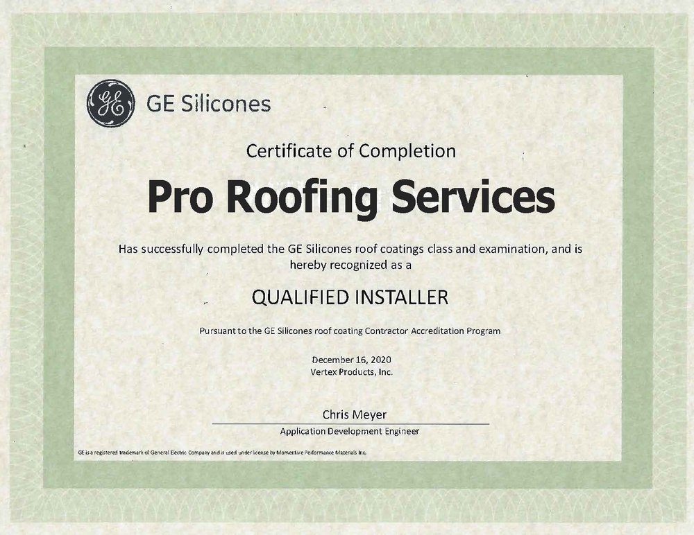 Slide of Pro Roofing Services