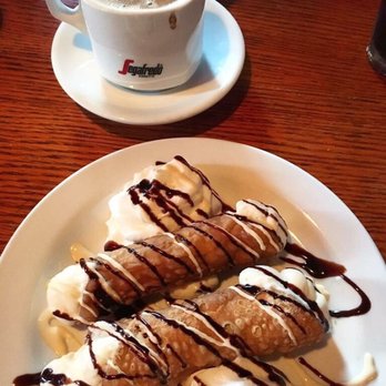 Amici's - Cannoli desert came with two cookies and I ordered coffee to go with it. Even the coffee tastes great with my desert. - Pizza Near Me - Suffolk, Virginia Amici's - Cannoli desert came with two cookies and I ordered coffee to go with it. Even the coffee tastes great with my desert. - Pizza Near Me - Suffolk, Virginia