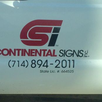 Continental Signs - Signmaking Near Me - Garden Grove, California Continental Signs - Signmaking Near Me - Garden Grove, California