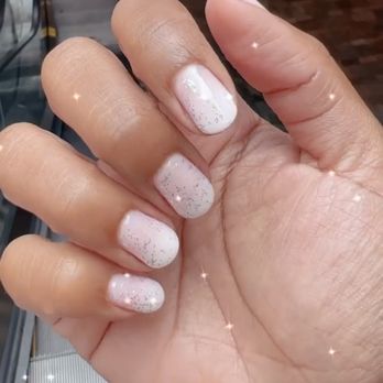 Gradient Nail - Bridal hard gel nails. Jenny keeps me right. - Nail Salons Near Me - Honolulu, Hawaii