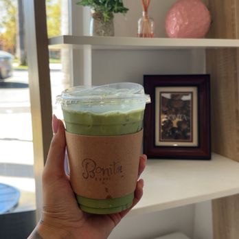 Bonita Coffee - Matcha latte w/ oat milk - Coffee & Tea Near Me - San Dimas, California