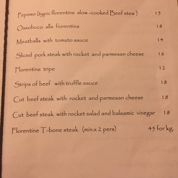 Pensavo Peggio - Menu 2 - Italian Near Me - Florence, FI
