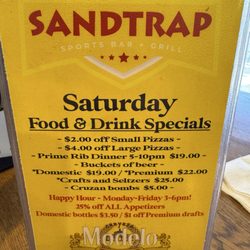 Sandtrap Bar & Grill - Prime rib night