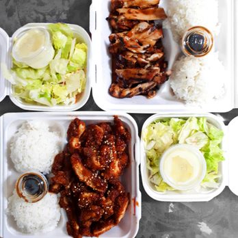 Teriyaki Time - [(TOP) Regular Chicken Teriyaki $7.25; (BOTTOM) Large Spicy Katsu $9.75] - Japanese Near Me - Bellevue, Washington