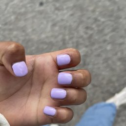 Purple gel nails