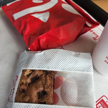 Chick-fil-A - Spicy chicken and a brownie - Fast Food Near Me - Avondale, Arizona Chick-fil-A - Spicy chicken and a brownie - Fast Food Near Me - Avondale, Arizona