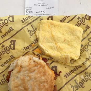 Bojangles - a biscuit and a biscuit sandwich - Fast Food Near Me - Greenville, South Carolina