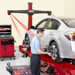 Wolfe's Auto Service - Our Hunter wheel alignment uses the latest technology!