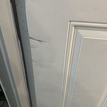 Bellhop Moving - Damage to garage door - Self Storage Near Me - Houston, Texas