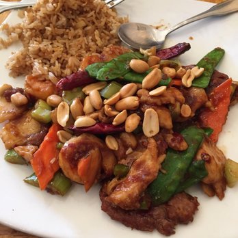 Yum Asian Bistro - Kung Pao Triple Delight...fried rice actually had flavor! - Asian Fusion Near Me - Little Elm, Texas Yum Asian Bistro - Kung Pao Triple Delight...fried rice actually had flavor! - Asian Fusion Near Me - Little Elm, Texas