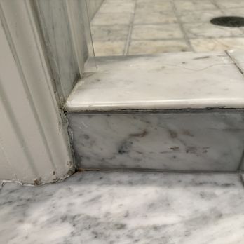 Montage Laguna Beach - tile and trim around shower threshold poorly maintained - Resorts Near Me - Laguna Beach, California Montage Laguna Beach - tile and trim around shower threshold poorly maintained - Resorts Near Me - Laguna Beach, California