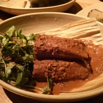 Frontera Grill - Savory-sesame chocolate tamales. - Mexican Near Me - Chicago, Illinois Frontera Grill - Savory-sesame chocolate tamales. - Mexican Near Me - Chicago, Illinois