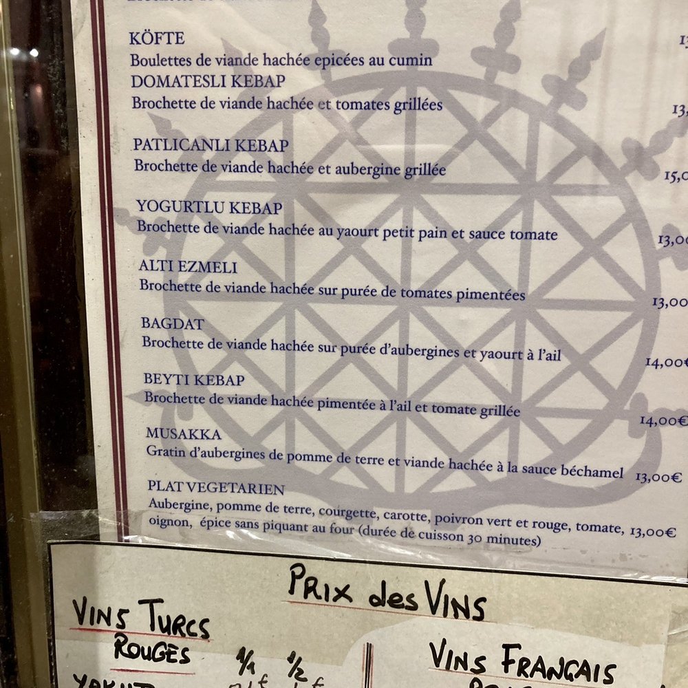 Sizin - Menu grilled foods 2, 2022 - Fast Food Near Me - Paris, 75 Sizin - Menu grilled foods 2, 2022 - Fast Food Near Me - Paris, 75