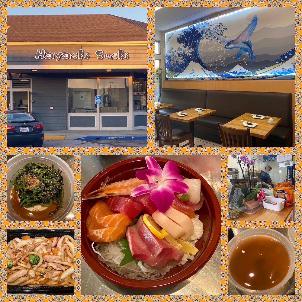 Montage of images from Hayashi Sushi Montage of images from Hayashi Sushi