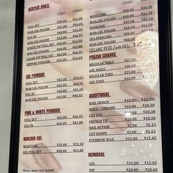Menu 2026