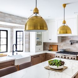 Peltier Interiors - Quaint ranch house transformed with natural farmhouse elements and preserved vintage details, blending charm and modern updates beautifully.