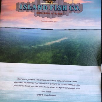 Island Fish - Menu cover - Seafood Near Me - Marathon, Florida Island Fish - Menu cover - Seafood Near Me - Marathon, Florida
