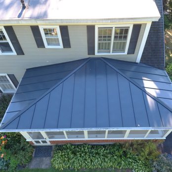 Roofs R Us - Standing Seam Metal Porch Roof - Roofing Near Me Roofs R Us - Standing Seam Metal Porch Roof - Roofing Near Me