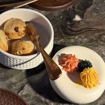 Churasuko - Brazilian cheese bread, gochujang butter, black sesame butter, miso butter - Brazilian Near Me - Tysons, Virginia