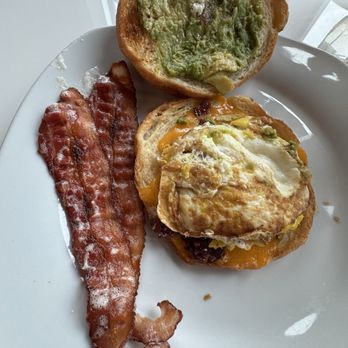 The Green Room Cafe - The Breakfast Sandwich with avocado and bacon - Coffee & Tea Near Me - Plainfield, Indiana The Green Room Cafe - The Breakfast Sandwich with avocado and bacon - Coffee & Tea Near Me - Plainfield, Indiana